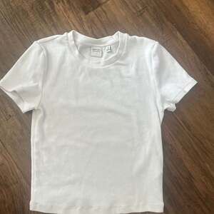 Aritzia Sunday Best Homestretch Ribbed Baby T-Shirt White